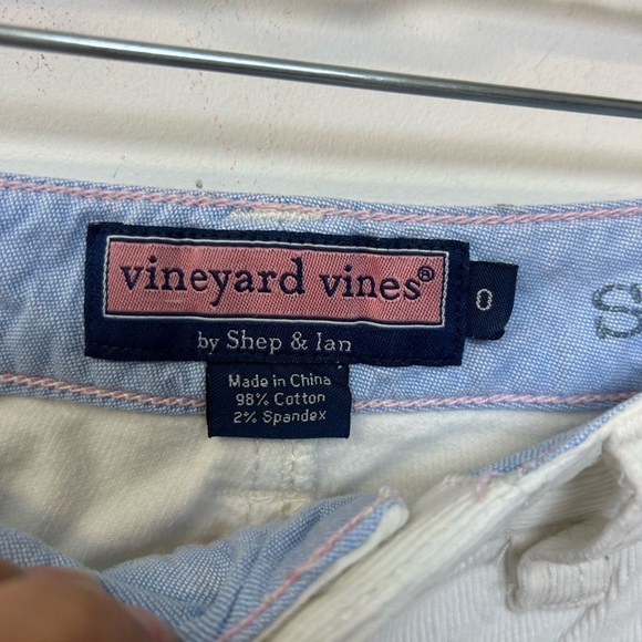 VINEYARD VINES BY SHEP & IAN SAYLOR FIT CORDUROY PANTS WHITE SIZE 0 - Picture 5 of 13